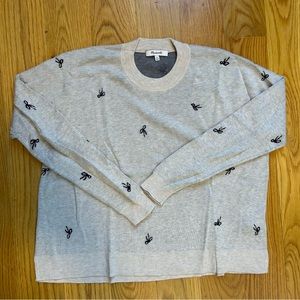 Madewell Bow Jacquard Sweater in XS